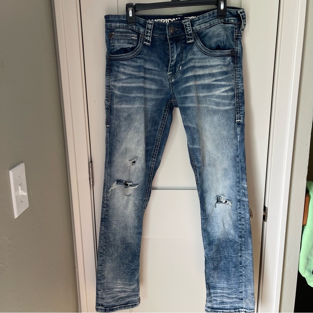 American Fighter Blue Slim Jeans